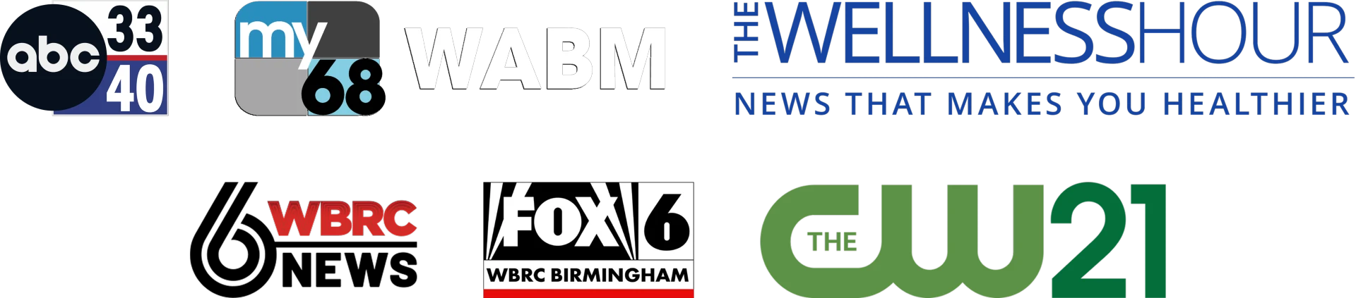 TV station logos that feature Birmingham Dental Implant Studio