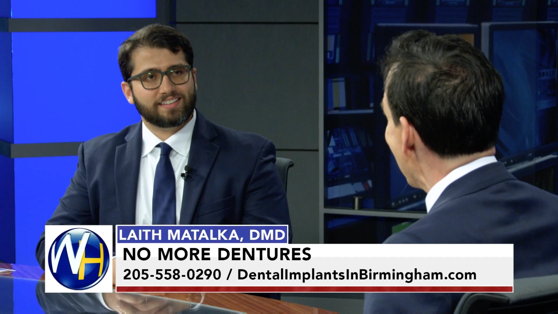 Dr. Laith Matalka, DMD discussing replacing missing teeth with dental implants on The Wellness Hour